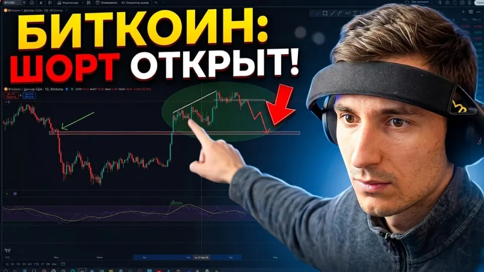 Биткоин прогноз, почему я открыл ШОРТ